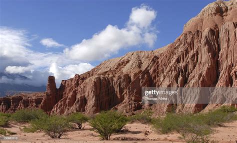Red Sandstone Formations Quebrada Del Rão Las Conchas Cafayate Salta