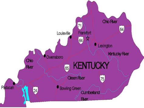 Map Of Kentucky With Cities World Map