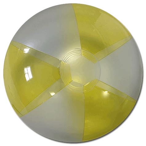 Largest Selection Of Beach Balls 16 Inch Translucent Yellow And Opaque