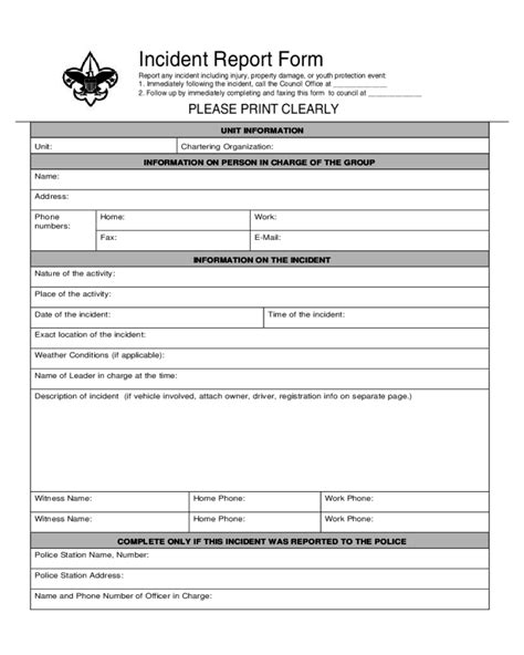 2024 Police Incident Report Form Fillable Printable Pdf And Forms