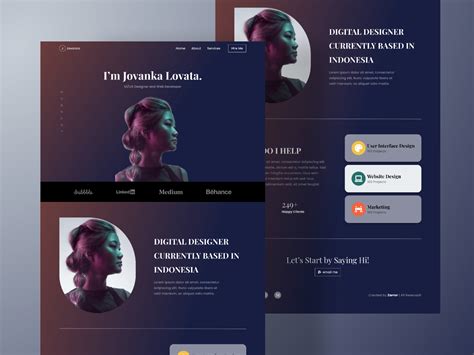 Personal Portfolio Website Figma Community