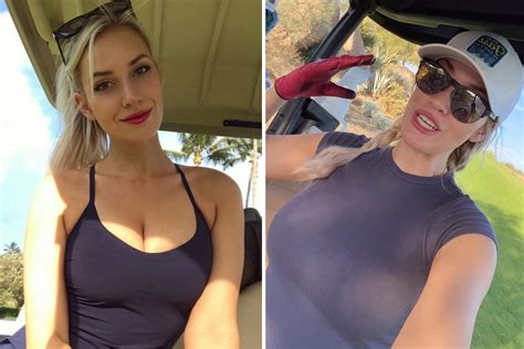 Paige Spiranac wears 'play fast and don't be a d***' hat and reveals ...
