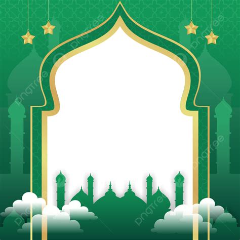Gambar Twibbon Islami Hijau Twibbon Islam Ramadhan Al Fitr Idul Adha
