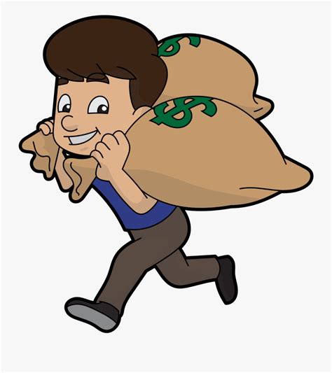 Cartoon Guy With Money Free Transparent Clipart Clipartkey