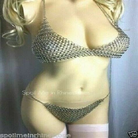 Hot Chainmail Chain Mail Swimsuit Jeans Top Custom Bra PANTY Etsy