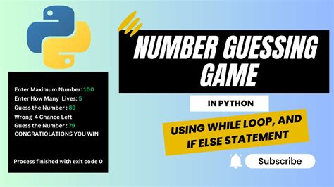 Number Guessing Game Python Using Randomrandrange While Loop And If