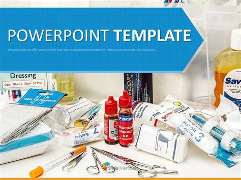 Free Powerpoint Templates Design First Aid Supplies