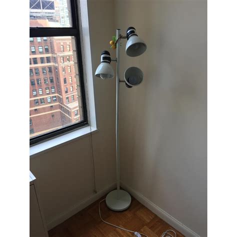 Ikea Hektar Floor Lamp W 3 Spotlights In White Aptdeco