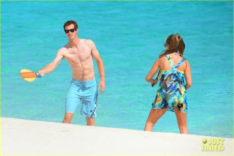 Photo Shirtless Andy Murray Ibiza Beach Besos With Kim Sears 16
