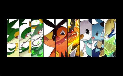 Assorted Cartoon Character Collage Pok Mon Collage Hd Wallpaper