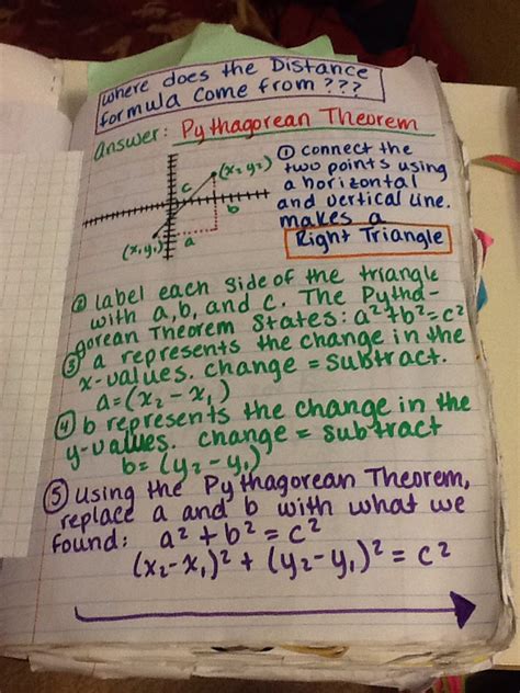 Journal Wizard Geometry Midpoint Formula And Distance Formula