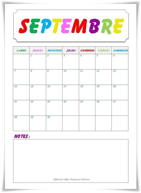 Planning Sepembre 2015 Planning Calendar Creations Map How To Plan