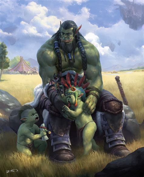 Orc Dad Warcraft Art Fantasy Character Design Warcraft Characters