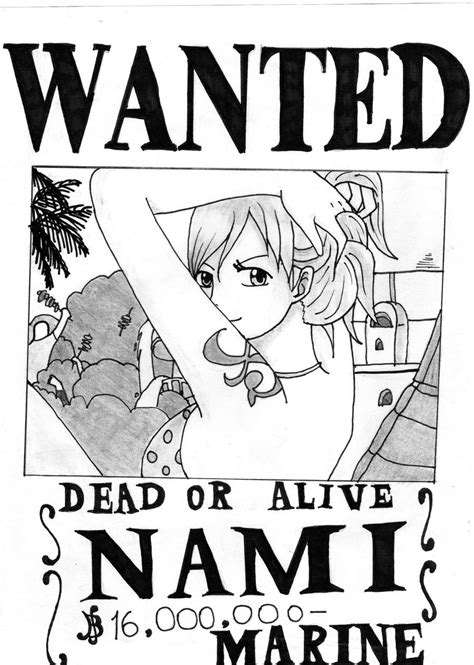 Nami Real Wanted Poster