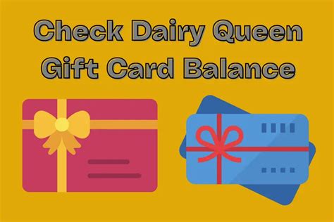 How To Check Dairy Queen Gift Card Balance