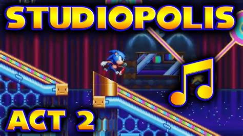 Sonic Mania Studiopolis Act 2 Sega Genesis Remix Youtube