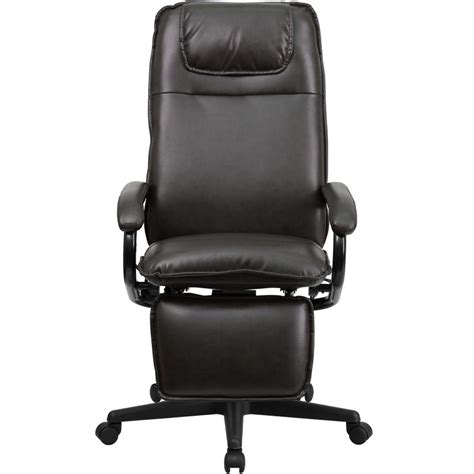 High Back Brown Leathersoft Executive Reclining Ergonomic Swivel Office