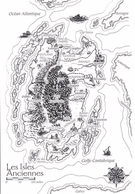 The Chronicles Of Amber Map Of Jack Vances Lyonesse