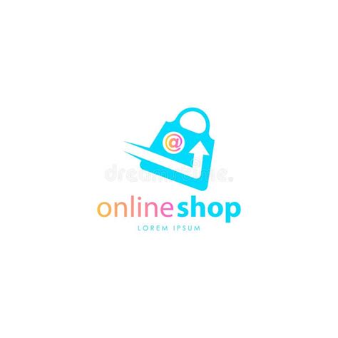 Online Shop Logo Vector Online Shopping Logo Template Stock Vector