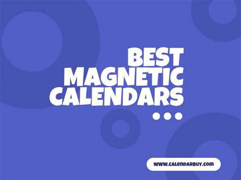 Top 40 Best Magnetic Calendars 2023