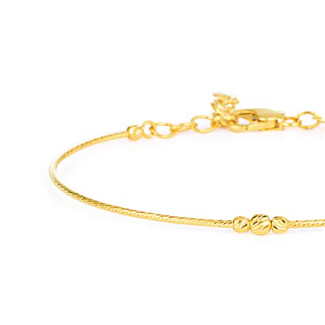 Glow Collection 22ct Gold Ladies Bangle Bracelet Purejewels