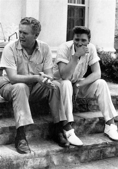 Elvis And Vernon Presley Photographed On The Day Gladys Died Elvis