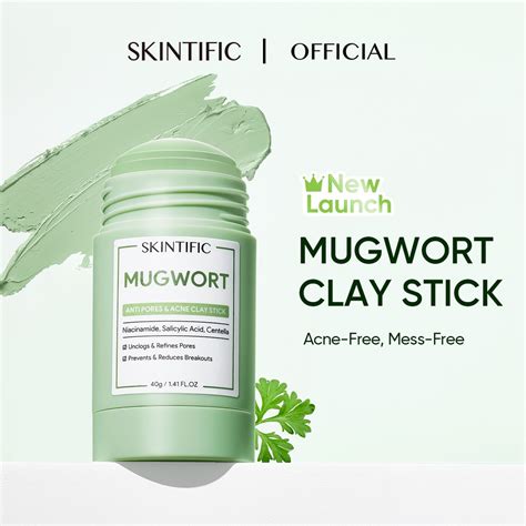 Pre Order Skintific Mugwort Acne Clay Mask Stick 40g Shopee Malaysia