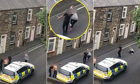 Video Of Moment Colne Police Officer Pushes A Woman To The Ground