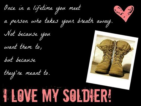 I Love My Soldier Military Motivation Army Veteran My Love