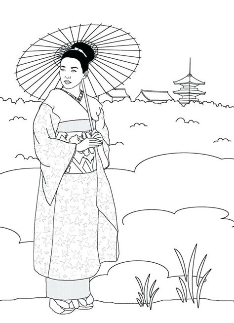 You can print or color them online at getdrawings.com for absolutely free. Geisha Girl Coloring Pages at GetColorings.com | Free ...
