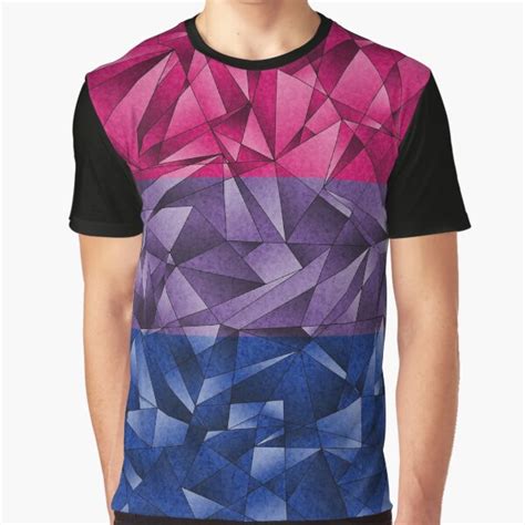 Abstract Bisexual Flag T Shirt For Sale By Liveloudgraphic Redbubble Bisexual Graphic T