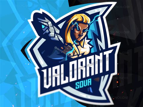 Valorant Sova Character Gaming Esports Mascot Logo By Simo Oudib On