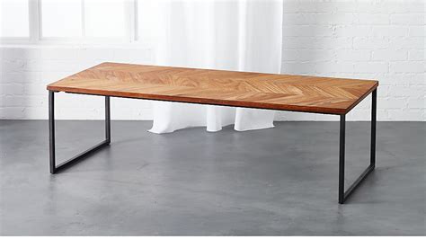 Adds a modern playful look to your home. 56" chevron coffee table | CB2