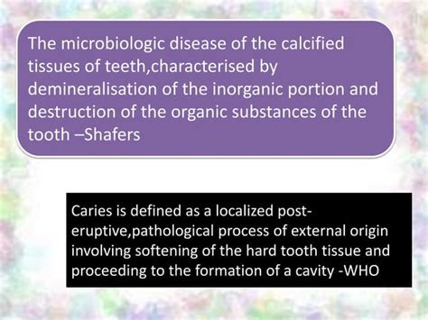 Microbiology Of Dental Caries Ppt