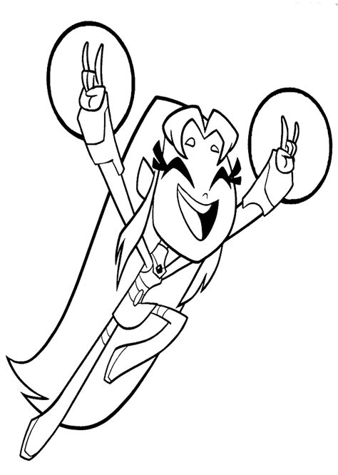 Dibujos Para Colorear Jovenes Titanes En Accion