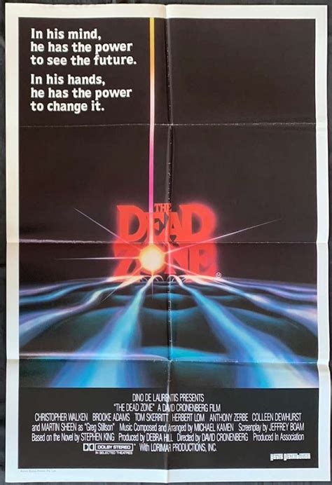 All About Movies The Dead Zone 1983 Movie Poster One Sheet David