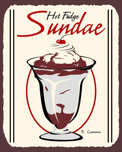 Maybe you would like to learn more about one of these? Hot Fudge Sundae Vintage Metal Art Ice Cream Shop Retro ...