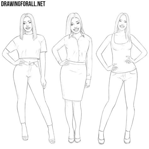 Girl Body Drawing