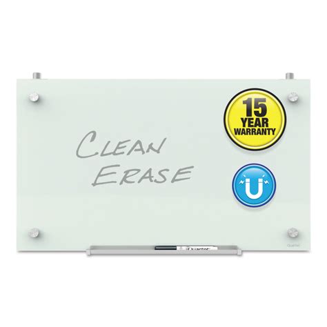 Quartet Infinity Magnetic Glass Dry Erase Cubicle Board 24 X 14 White
