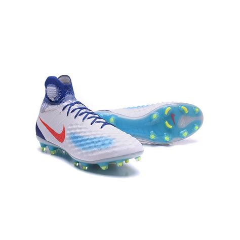 Unfortunately, we cannot accept returns on custom shoe orders. Nike Magista Obra II FG New Tops Football Cleat White Blue Red