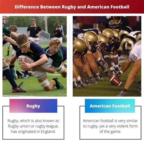 Rugby Vs Football Américain Différence Et Comparaison