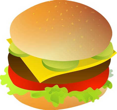 Cheeseburger Meat Bun · Free Vector Graphic On Pixabay