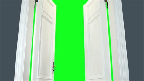 White Wooden Door Opens With Green Screen Effect Door Vfx Cgi Youtube