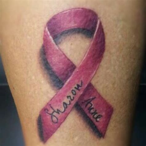 Pink cancer bow tattoos popping up everywhere. Cancer ribbon tattoo by ArtsyLun4tic on DeviantArt