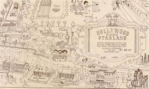 Map Of Celebrity Homes Beverly Hills