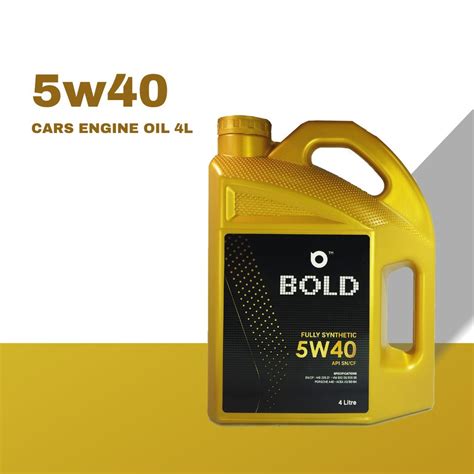 Bold 5w40 4l Fully Synthetic Sn Engine Oil Car Lubricant 5w 40 4litre