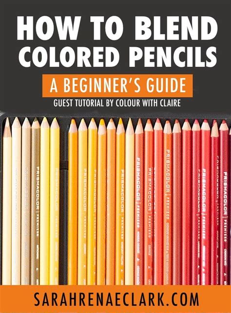 How To Blend Colored Pencils With Text Overlay That Reads How To Blend