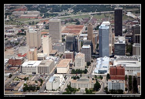 Oklahoma City Ok Skyline Aerial Of Downtown Oklahoma City Flickr