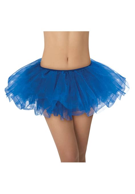 Royal Blue Adult Size 5 Layer Tulle Tutu Skirt Princess Halloween Costume Ballet Dress Party