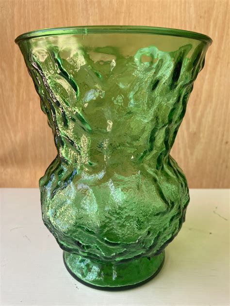 Eo Brody Glass Co Emerald Green Vase Etsy